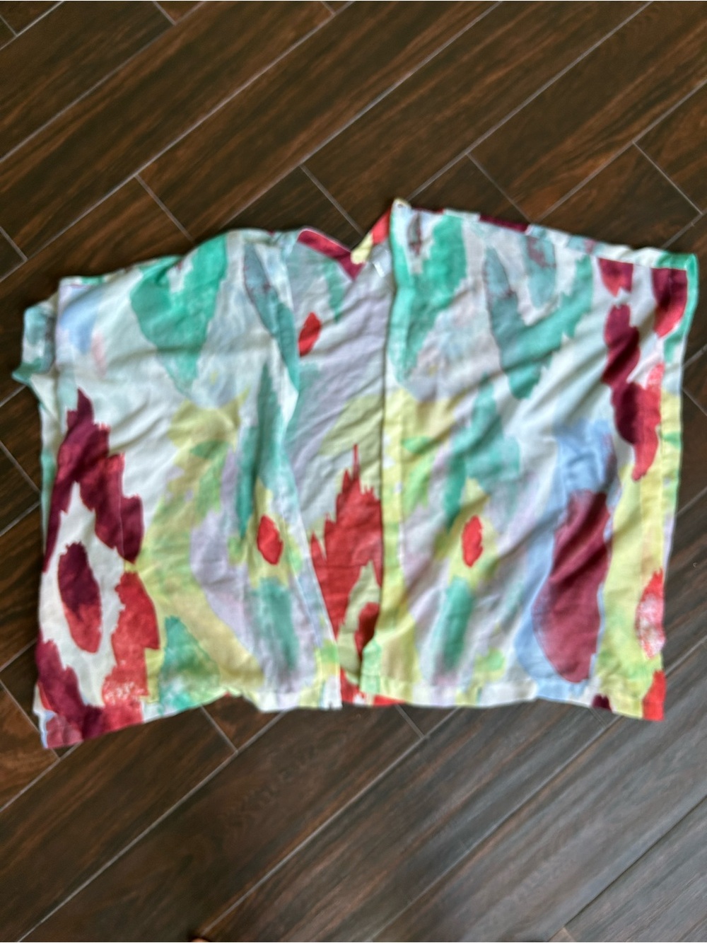 Chico's Light Weight Multicolor Watercolor Shawl size S/M